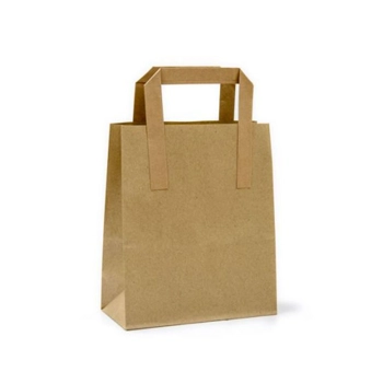 LARGE KRAFT SOS PRINTED BAGS HANDLE