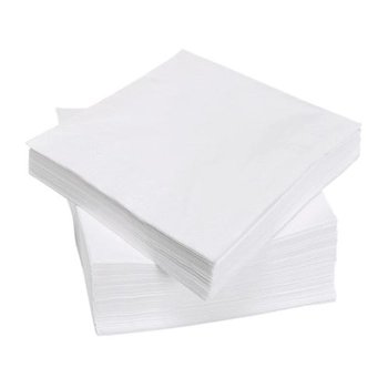 WHITE ONE PLY NAPKINS