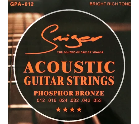 Smiger Acoustic Phosphor Bronze Guitar Strings GPA-012