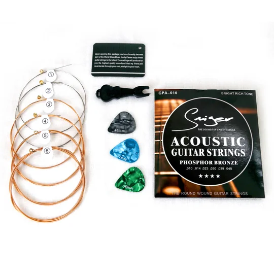 Smiger Acoustic Phosphor Bronze 10 Gauge Guitar Strings GPA-010