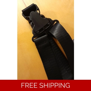 Adjustable Ukulele Strap Hook Attachment Black