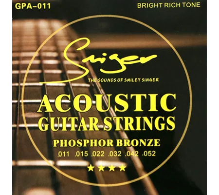 Smiger Acoustic Phosphor Bronze Guitar Strings 11 Gauge - GPA-011