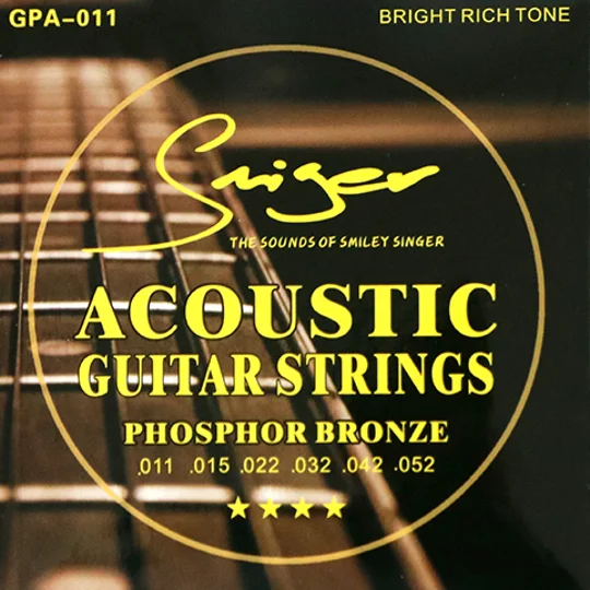 Smiger Acoustic Phosphor Bronze Guitar Strings 11 Gauge - GPA-011