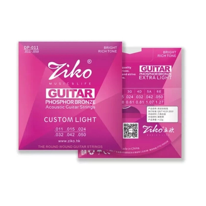 Ziko Acoustic Phosphor 11 Gauge DP-011 Guitar Strings