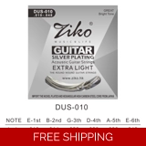 Ziko Acoustic Silver 10 Gauge Guitar S..