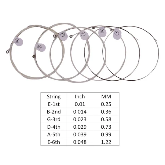 Ziko Acoustic Silver 10 Gauge Guitar Strings - DUS-010