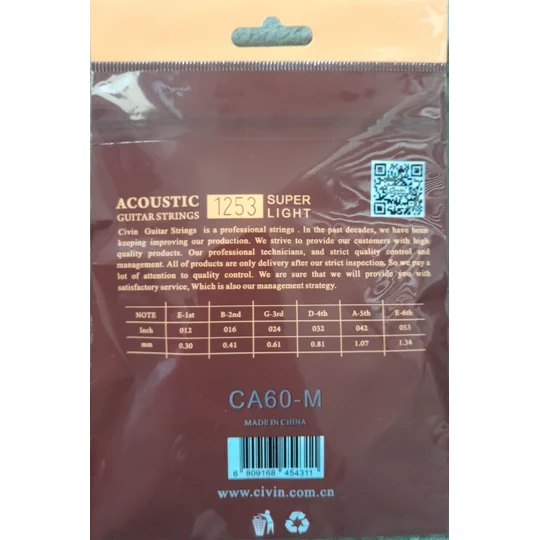 Civin Acoustic CA60-M Phosphor Bronze Guitar Strings