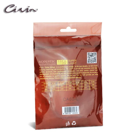 Civin Acoustic CA60-L Phosphor Bronze Guitar Strings - 11-50 Gauge