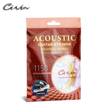 Civin Acoustic CA60-L Phosphor Bronze Guitar Strings - 11-50 Gauge
