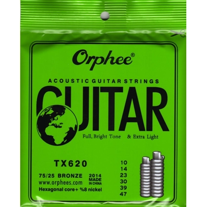 Orphee Acoustic 10 Gauge TX620 Guitar Strings