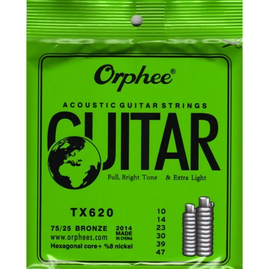 Orphee Acoustic 10 Gauge TX620 Guitar Strings