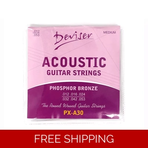 Deviser Acoustic 12 Gauge PX-A30 Guitar Strings: Precision Elegance for Pure Sound