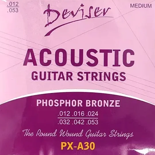 Deviser Acoustic 12 Gauge PX-A30 Guitar Strings