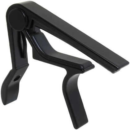 Sleek Black Ukulele Capo for Enhanced Playing