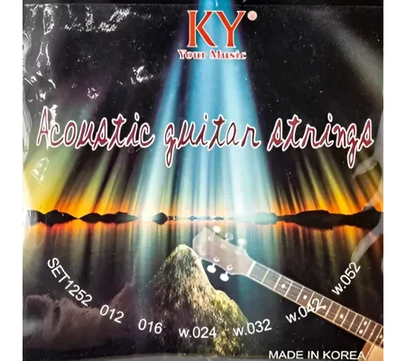 KY Acoustic 12 Gauge Guitar Strings SET1252