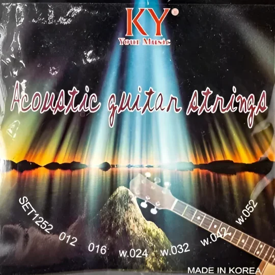 KY Acoustic 12 Gauge Guitar Strings SET1252