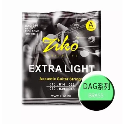 Ziko Acoustic 10 Gauge DAG-010 Guitar Strings: Precision Craftsmanship for Resonant Sound