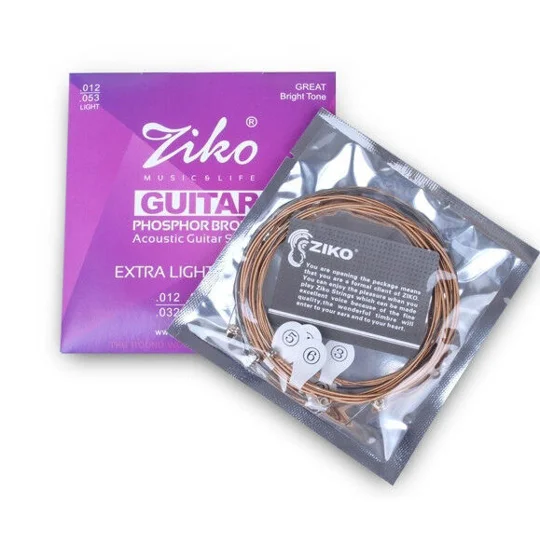 Ziko Acoustic Phosphor 12 Gauge Guitar Strings DP-012