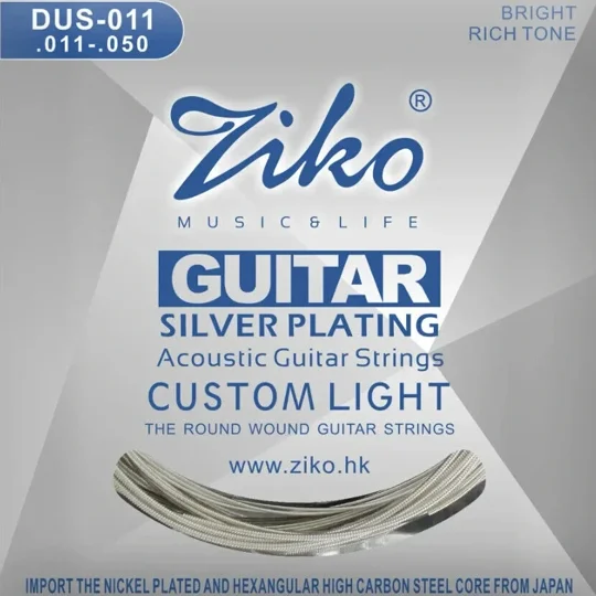 Ziko Acoustic Silver 11 Gauge DUS-011 Guitar Strings