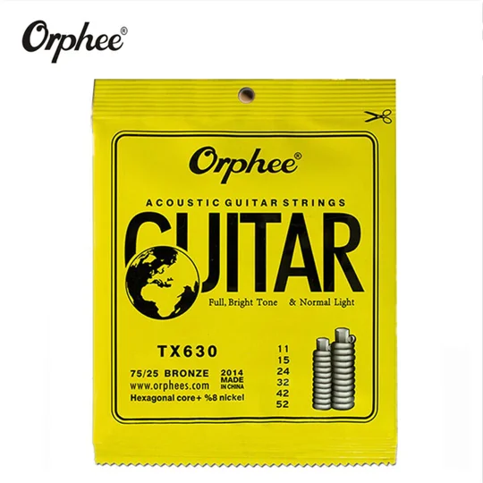 Orphee Acoustic Guitar Strings 11 Gauge TX630