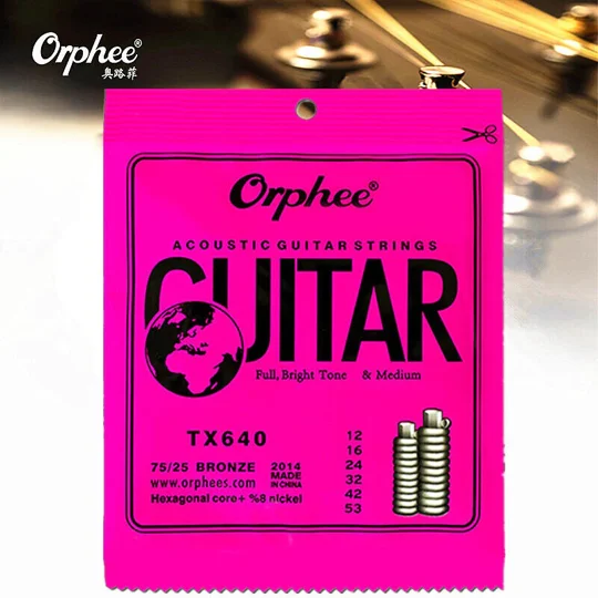 Orphee Acoustic 12 Gauge Guitar Strings TX640