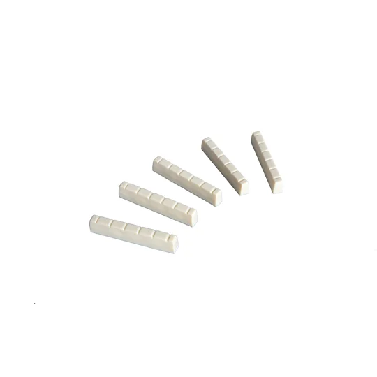 High-Quality 42mm Plastic Guitar Top Nut in Ivory - Slotted for Precision