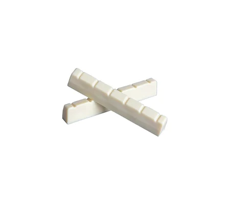 High-Quality 42mm Plastic Guitar Top Nut in Ivory - Slotted for Precision