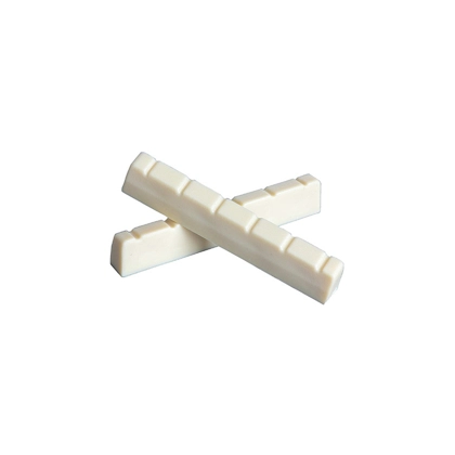 High-Quality 42mm Plastic Guitar Top Nut in Ivory - Slotted for Precision