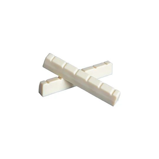 High-Quality 42mm Plastic Guitar Top Nut in Ivory - Slotted for Precision