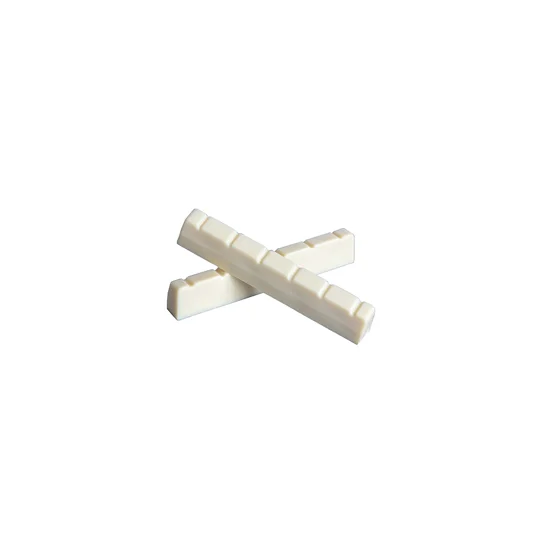 High-Quality 42mm Plastic Guitar Top Nut in Ivory - Slotted for Precision