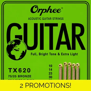 Orphee Acoustic 10 Gauge TX620 Guitar Strings