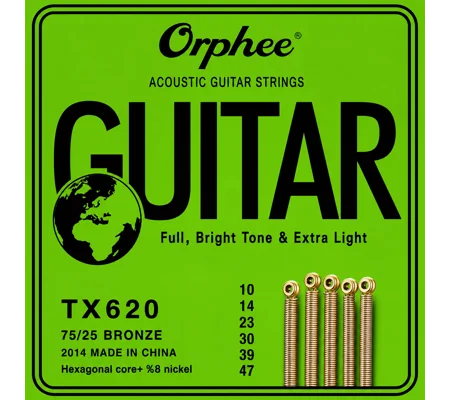 Orphee Acoustic 10 Gauge TX620 Guitar Strings