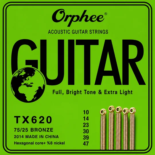 Orphee Acoustic 10 Gauge TX620 Guitar Strings