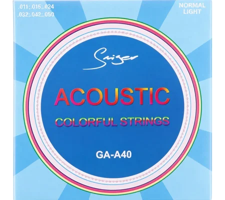 Smiger Acoustic Colour GA-A40 11 Gauge Guitar Strings