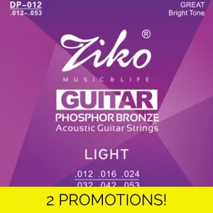 Ziko Acoustic Phosphor 12 Gauge Guitar Strings DP-012