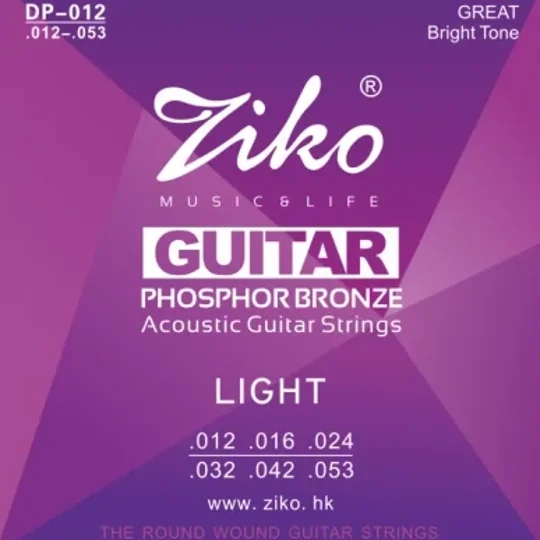Ziko Acoustic Phosphor 12 Gauge Guitar Strings DP-012