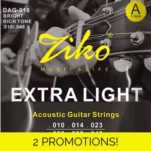 Ziko Acoustic 10 Gauge DAG-010 Guitar Strings