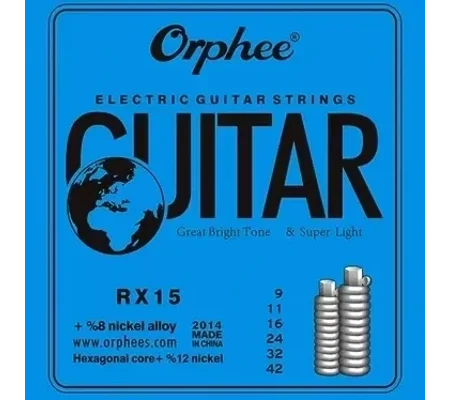 Orphee Electric 9-Gauge RX15 Guitar Strings