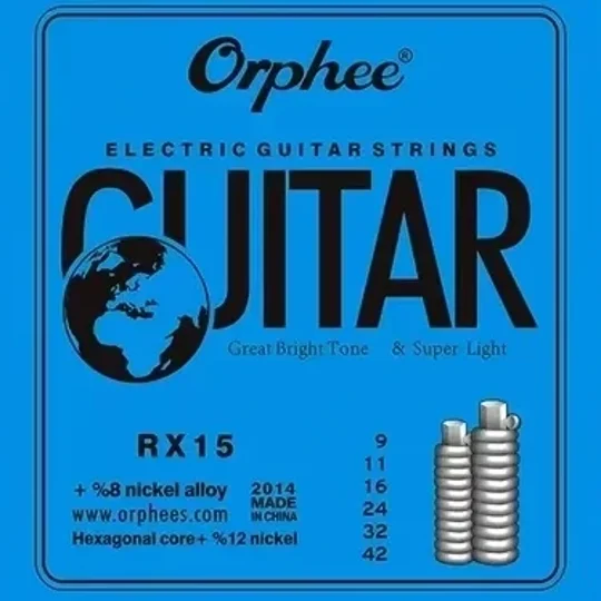 Orphee Electric 9-Gauge RX15 Guitar Strings