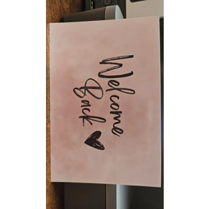 welcome back note