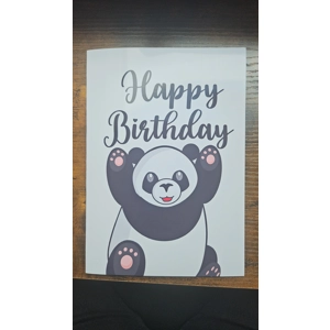 Panda birthday card