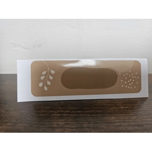 Brown name plate