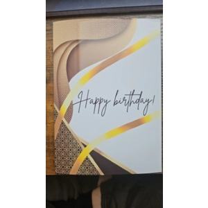 Gold simple birthday card