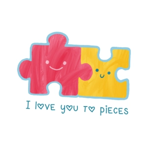 I love you to pieces - note