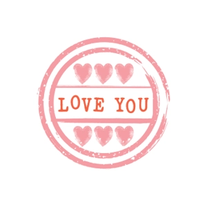 Love you circle note