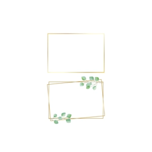 Simple gold name plate