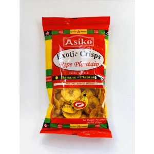 Asiko plantain Crisp (Chilli) Red 1x75g