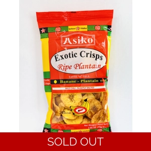 Asiko Plantain Crisps 75g 1 count - 24 counts