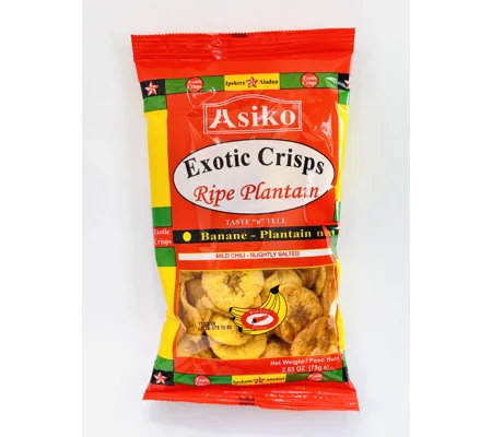 Asiko Plantain Crisps 75g 1 count - 24 counts