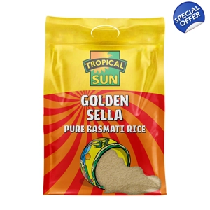 Tropical Sun Golden Sella Pure Basmati Rice 1x5kg